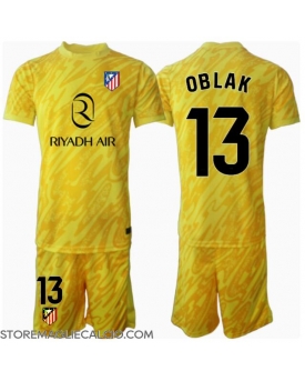 Atletico Madrid Jan Oblak #13 Portiere Maglia Gara Terza Repliche 2024-25 Bambino